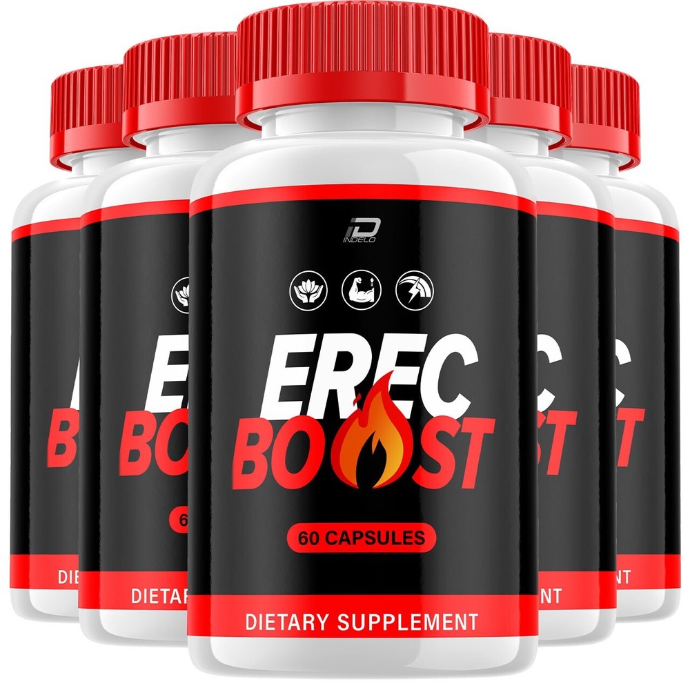 (5 Pack) Erecboost for Men Capsules – Erecboost Overall Health and Energy
