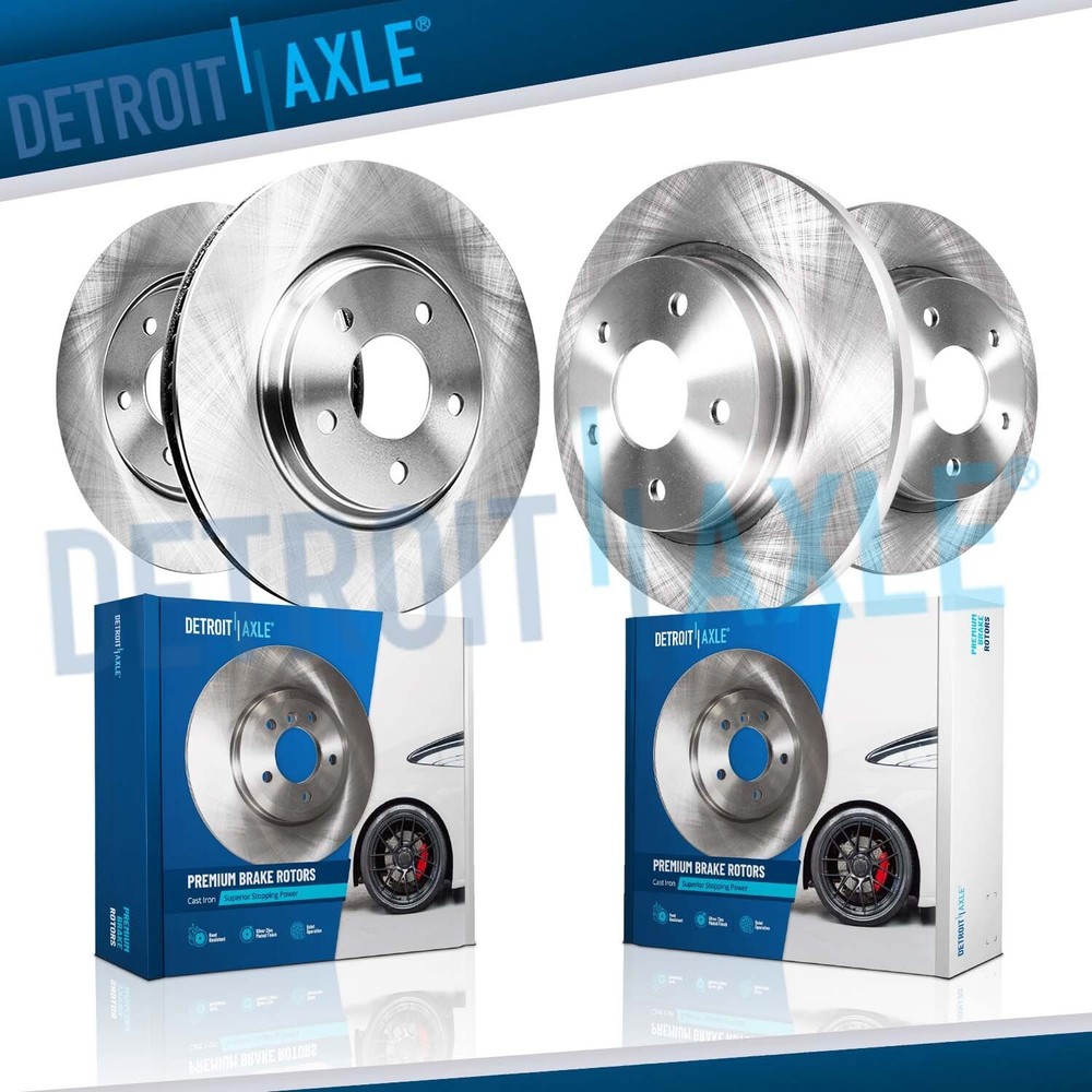 300mm Front & Rear 282mm Disc Brake Rotors for 2008-2012 Honda Accord Acura TSX