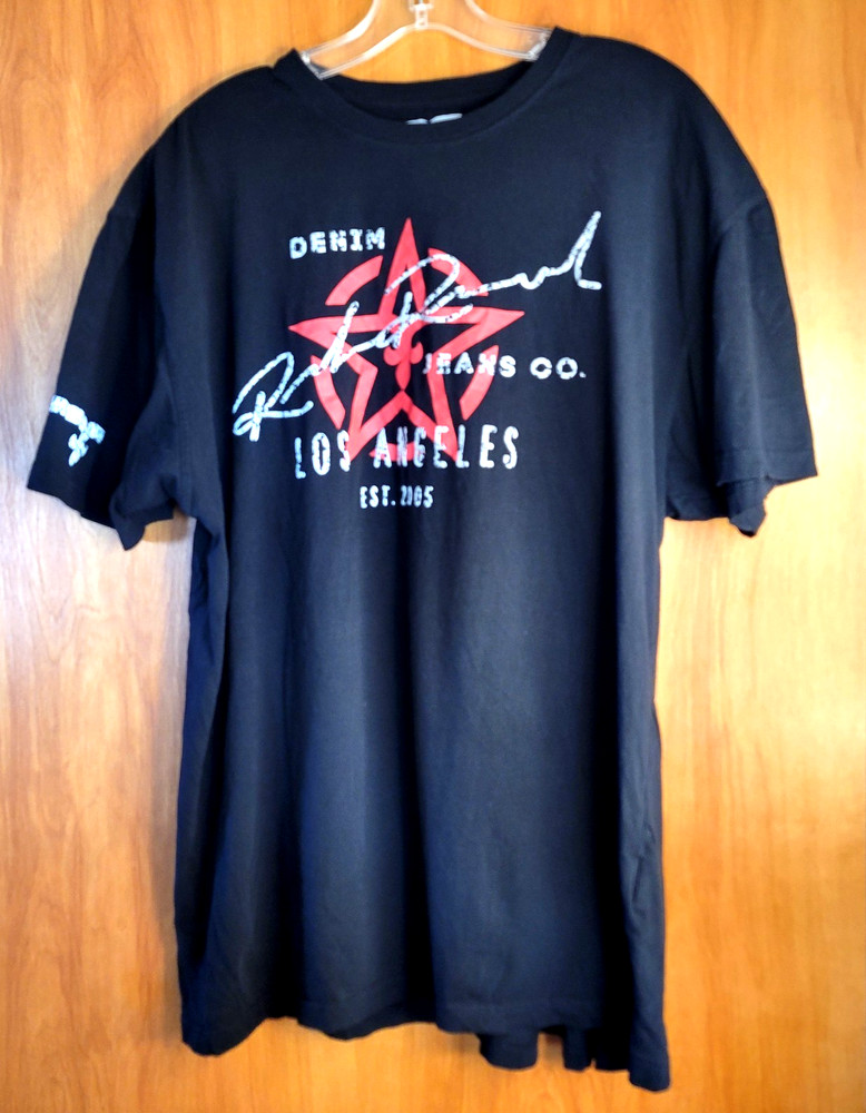 Rock Revival Co Graphic T‑Shirt XXL Black Red USA Men’s Tee
