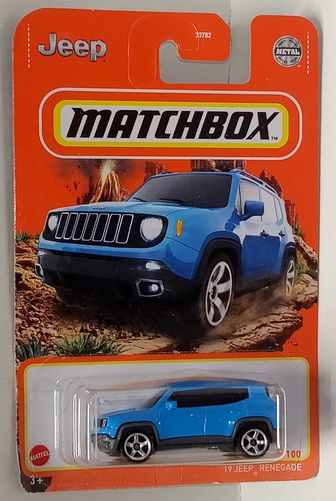 2022 Matchbox 2019 Blue Jeep Renegade Off-Road HFP36 MBX 6/100