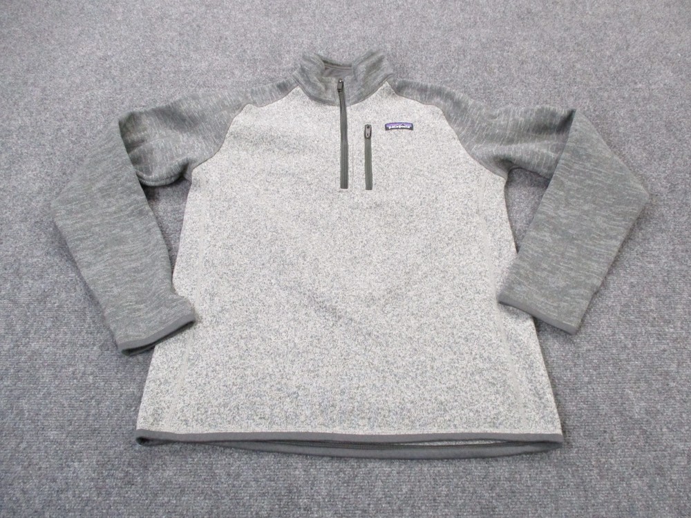 Patagonia Jacket Mens M Gray Better Sweater Fleece Jumper Outdoor Camping 25522