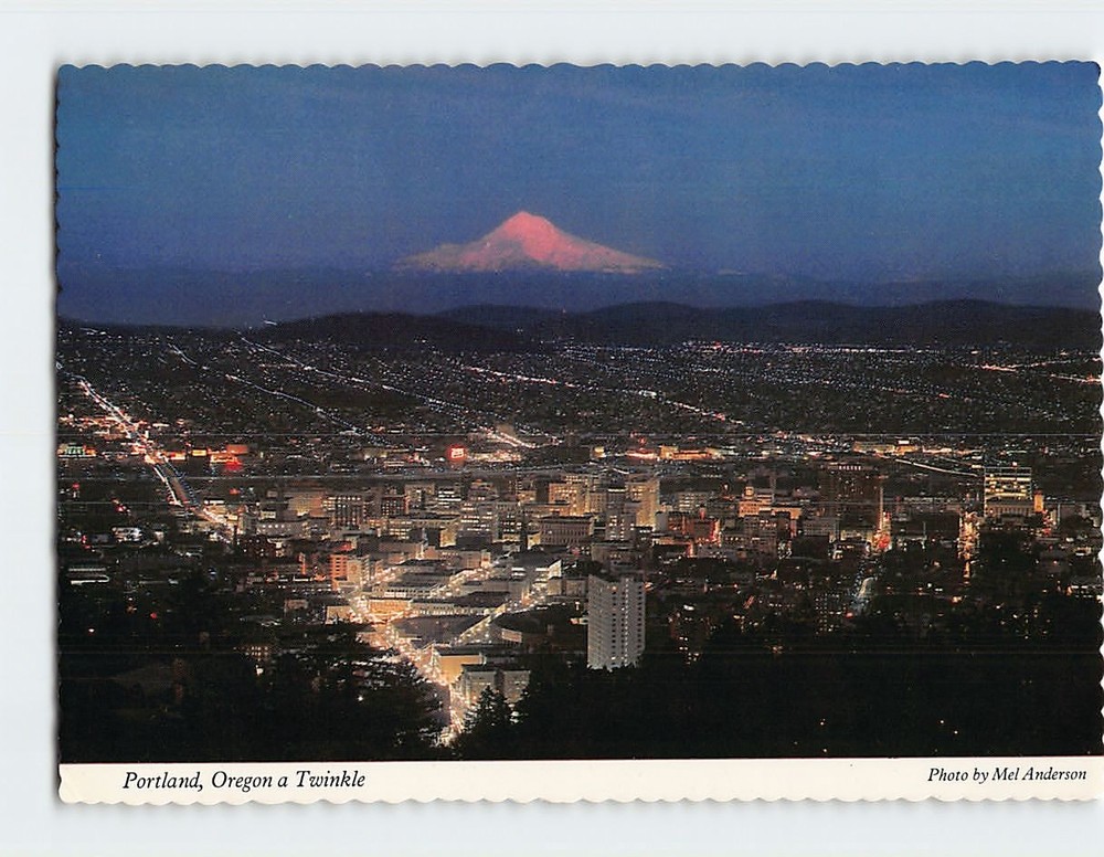 Postcard Panoramic View Portland Oregon USA