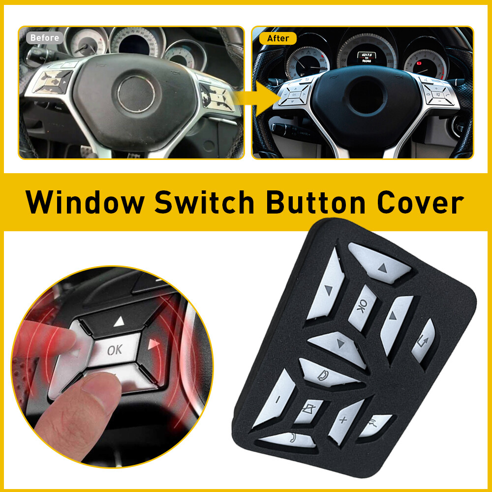 Steering Wheel Button Trim For Benz Mercedes E350 E400 E300 2012-2017