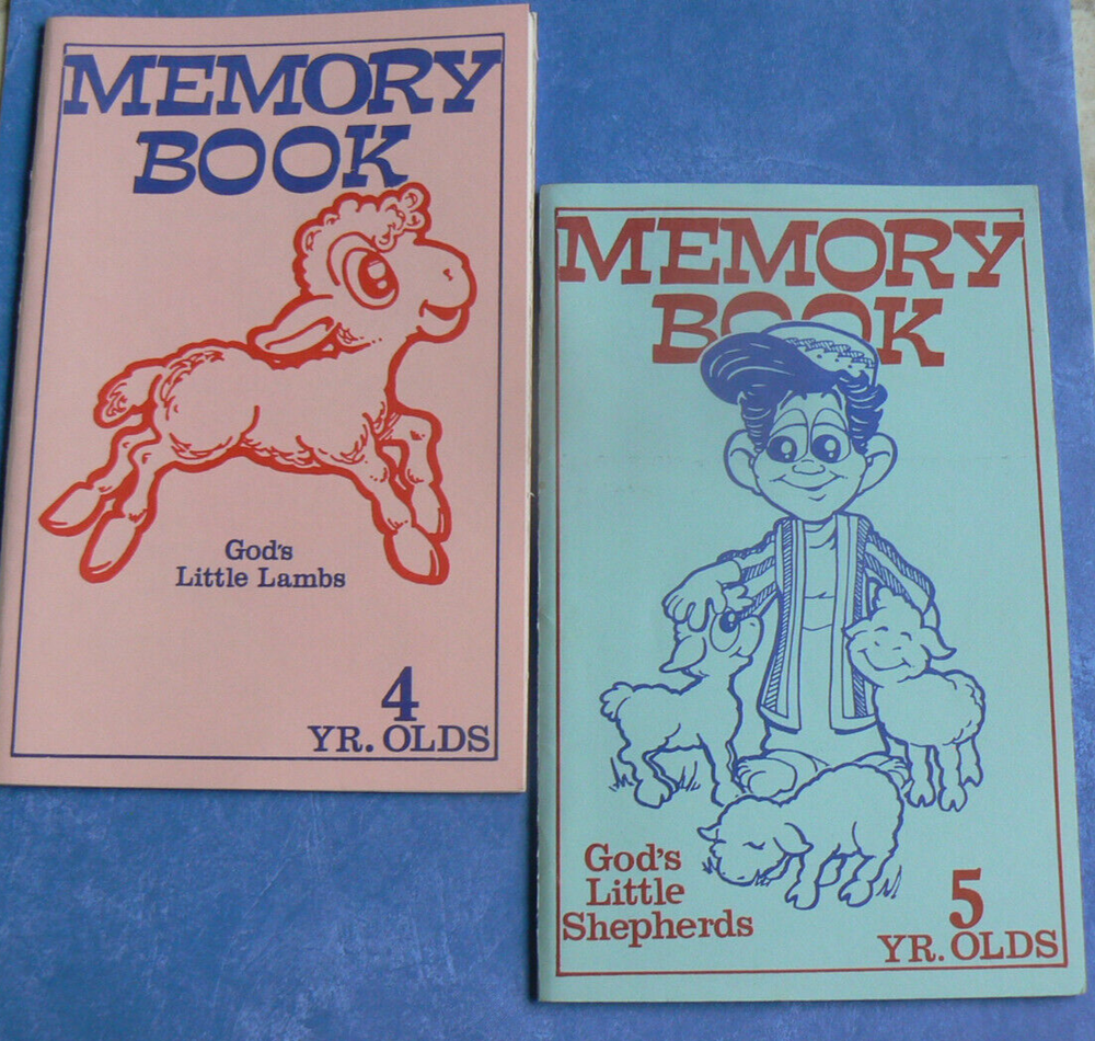 Gods Little Lambs Shepherds Memory Book for 4-5 Year Olds Master Clubs LN