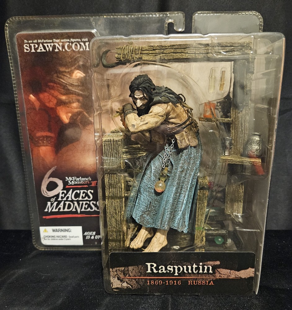 Rasputin NIB/Rare/VTG McFarlane Monsters NECA Faces of Madness 2004