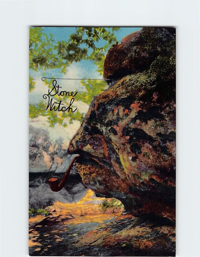 Postcard The Stone Witch Rock City Gardens Lookout Mountains USA