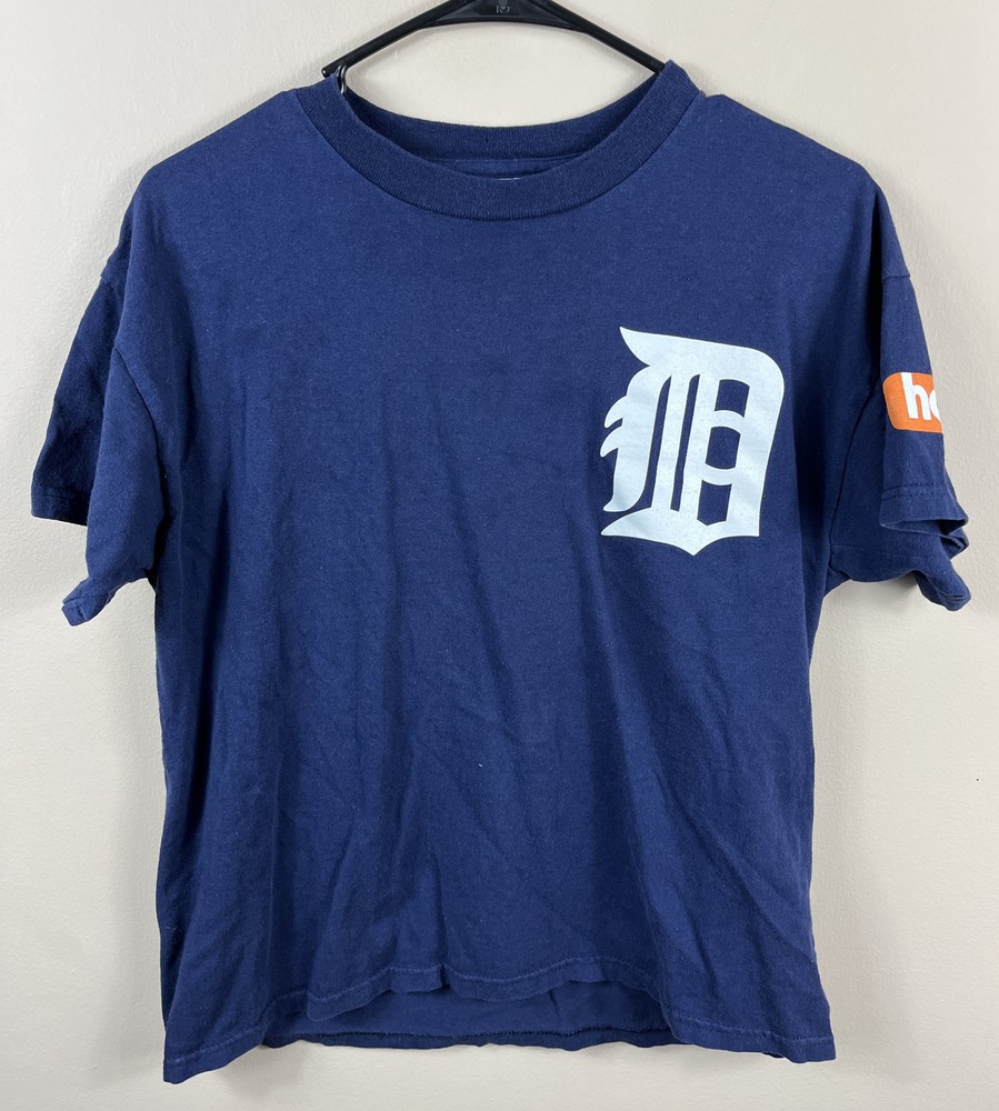 Detroit Tigers Curtis Granderson TShirt Blue MLB Baseball Youth Sz XL 18/20 SGA