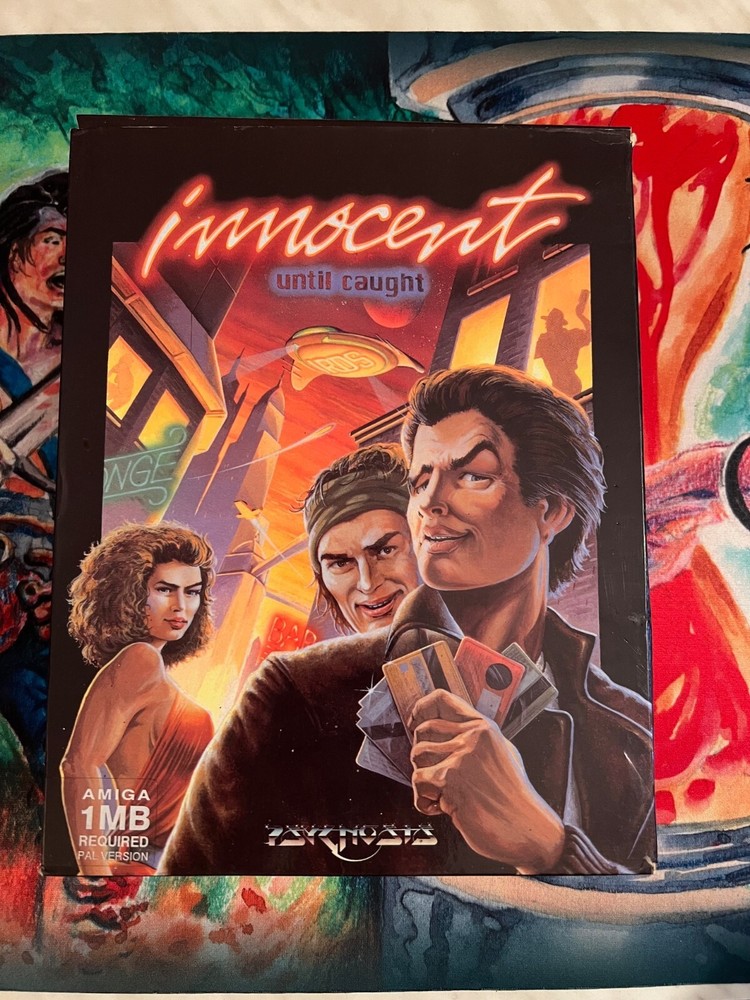 INNOCENT UNTIL CAUGHT COMMODORE AMIGA PSYGNOSIS COMPLETE 100% BIG BOX