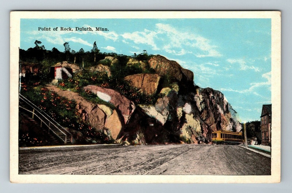 Duluth MN-Minnesota, Point Rock, Scenic Exterior, Vintage Postcard