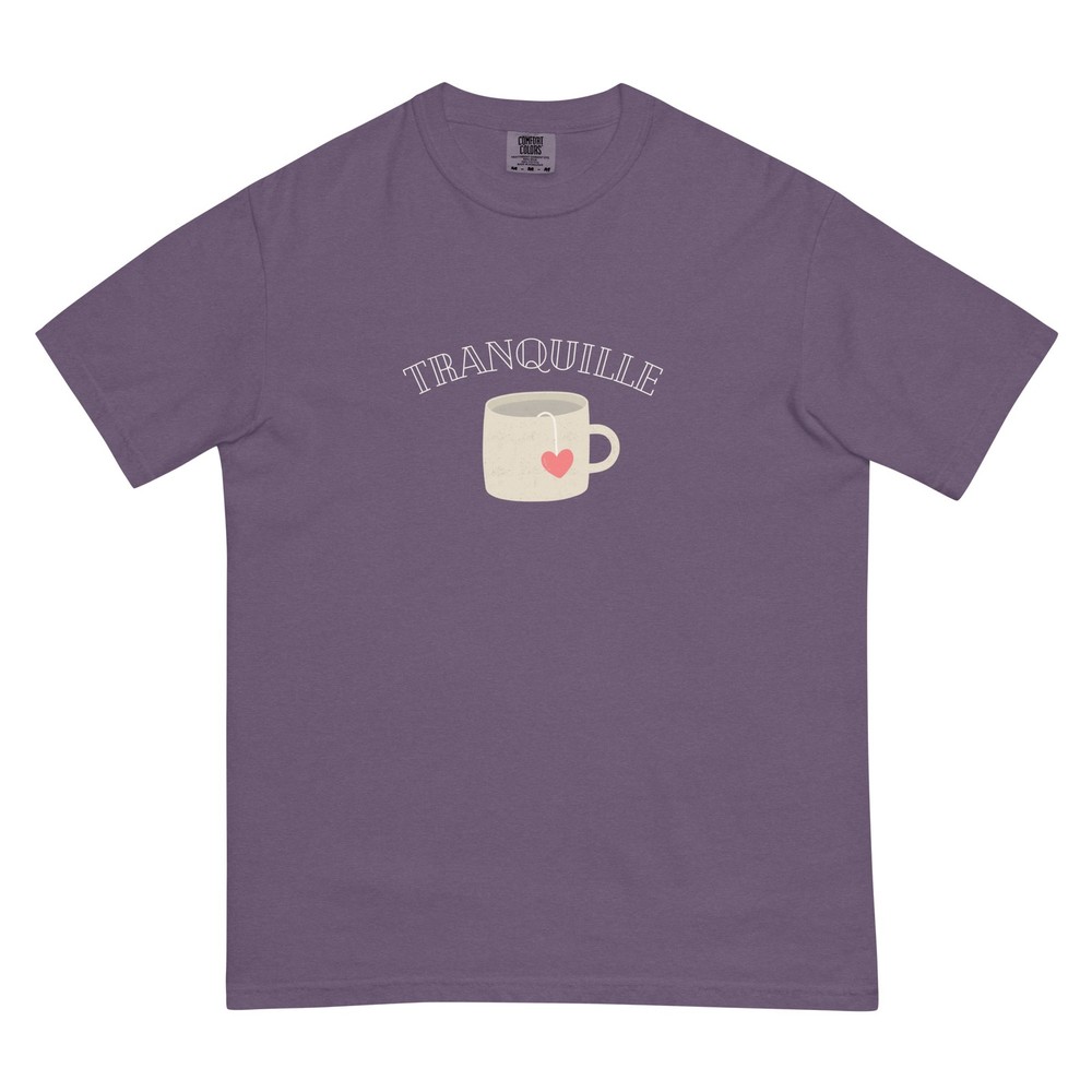 Tranquille tea tee, French calm shirt for tea drinkers