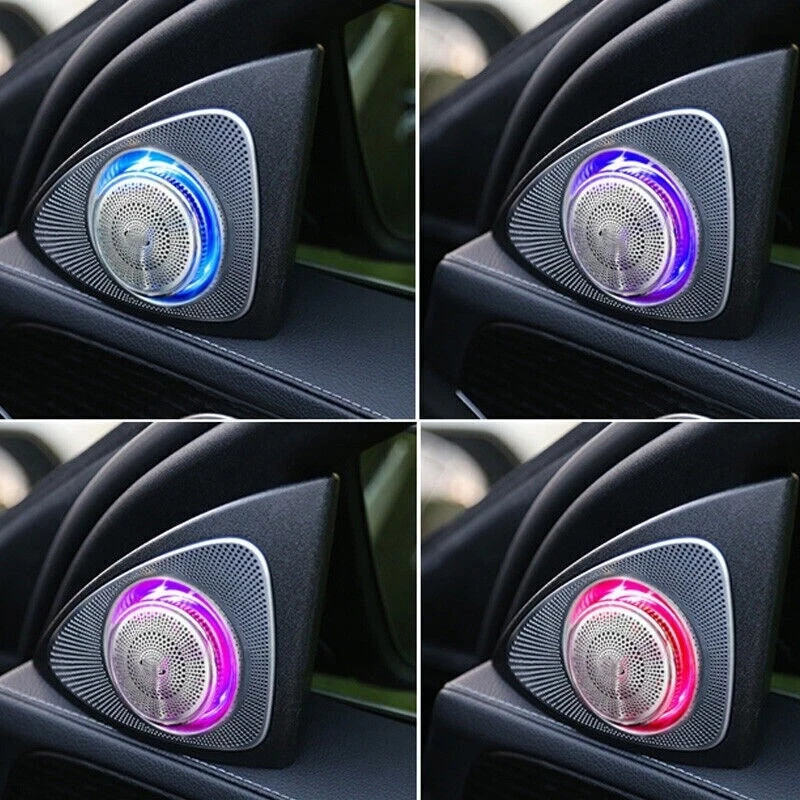 3D Rotating Speaker LED Tweeter For Mercedes Benz S Class W222 Ambient Light 14+