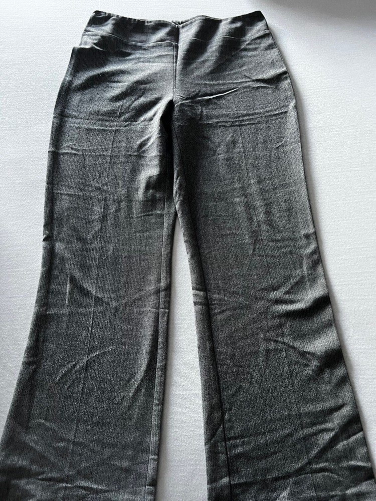 Chapter One Womens Gray Slim Fit Stretch Pants With Elastic Waist L