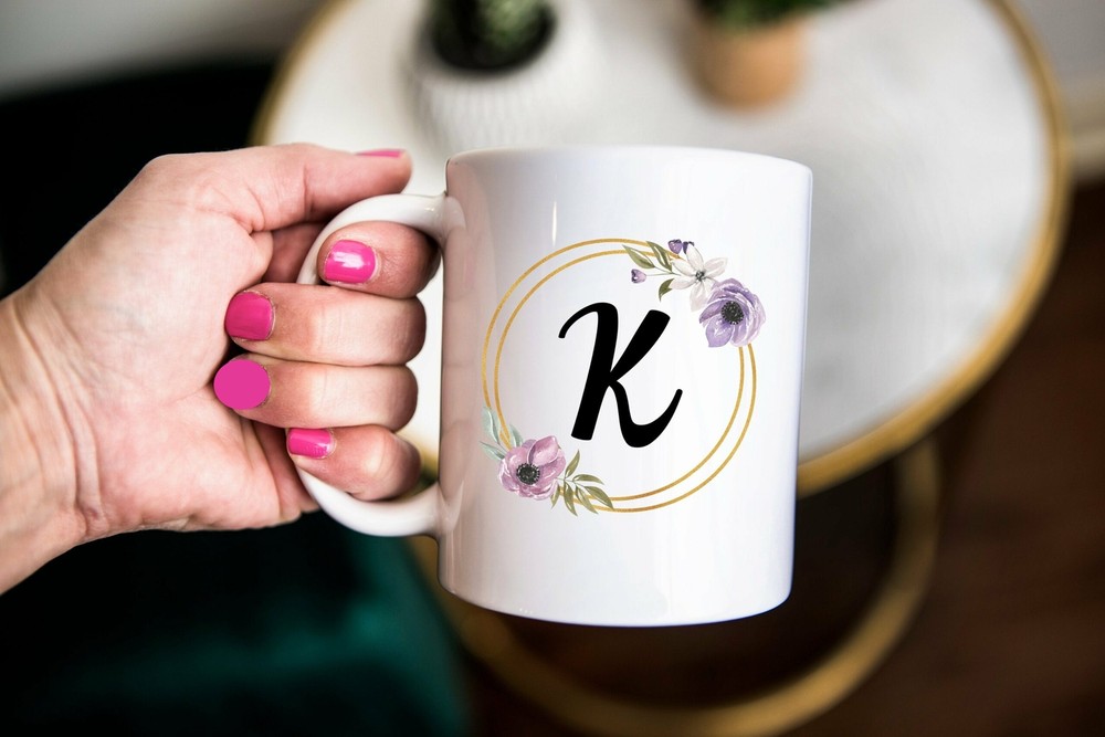 Personalized Monogram Gift Bridesmaid Gift Custom Initial Gift Monogram Mug