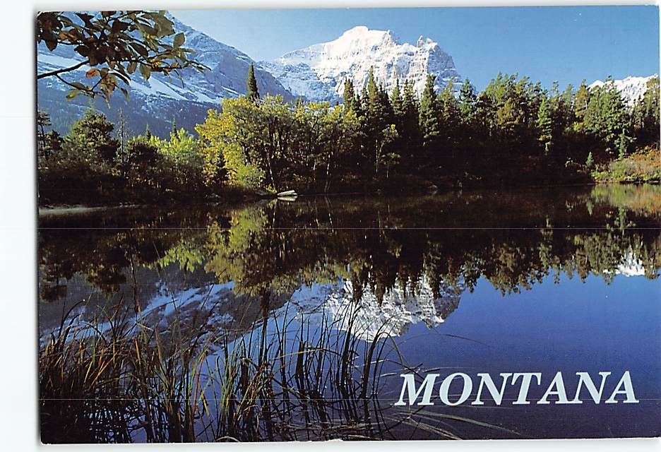 Postcard Reflections on Lost Lake Montana USA