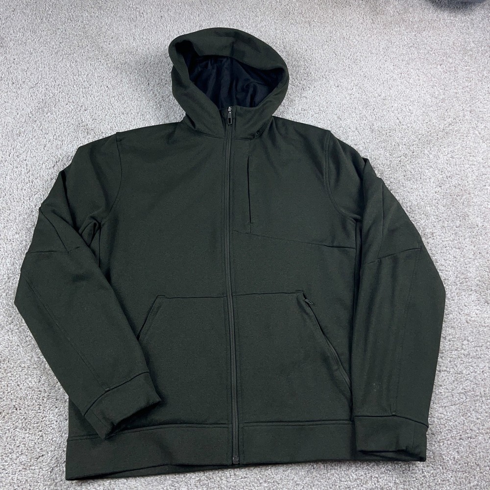 Lululemon Hoodie Mens Large Green City Sweat Training Outdoors Athleisure Thermo