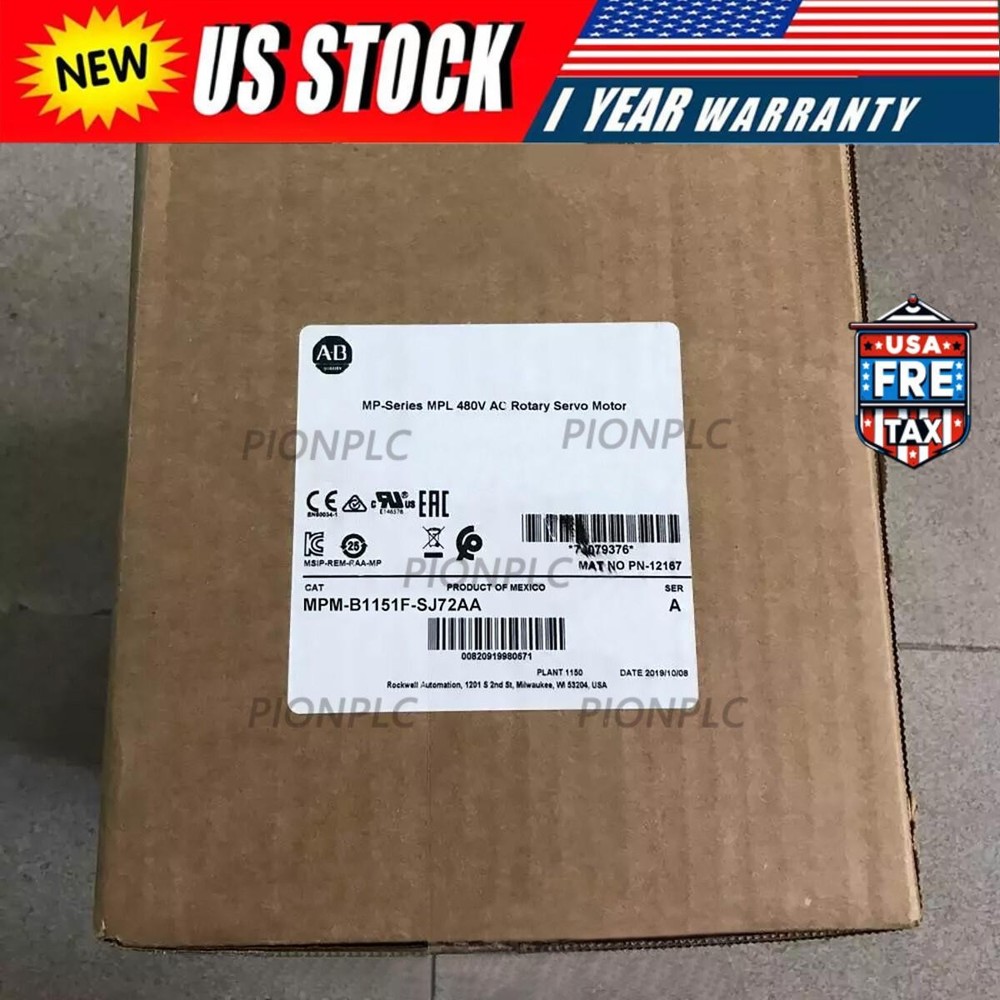 NEW ALLEN BRADLEY Sealed Servo Motor MPM-B1151F-SJ72AA Fast Delivery US Stock