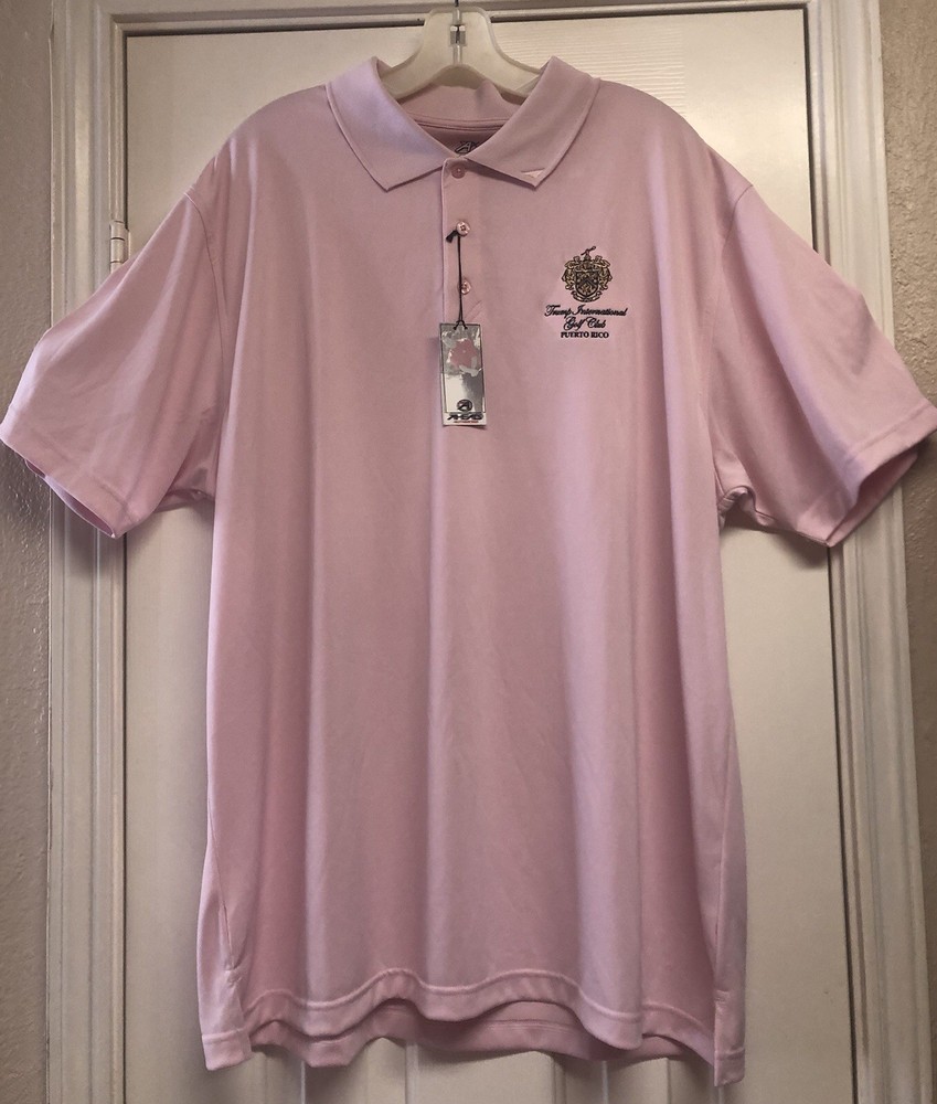 A Head Polo Mens XL Pink Trump International Golf Club Puerto Rico New With Tags