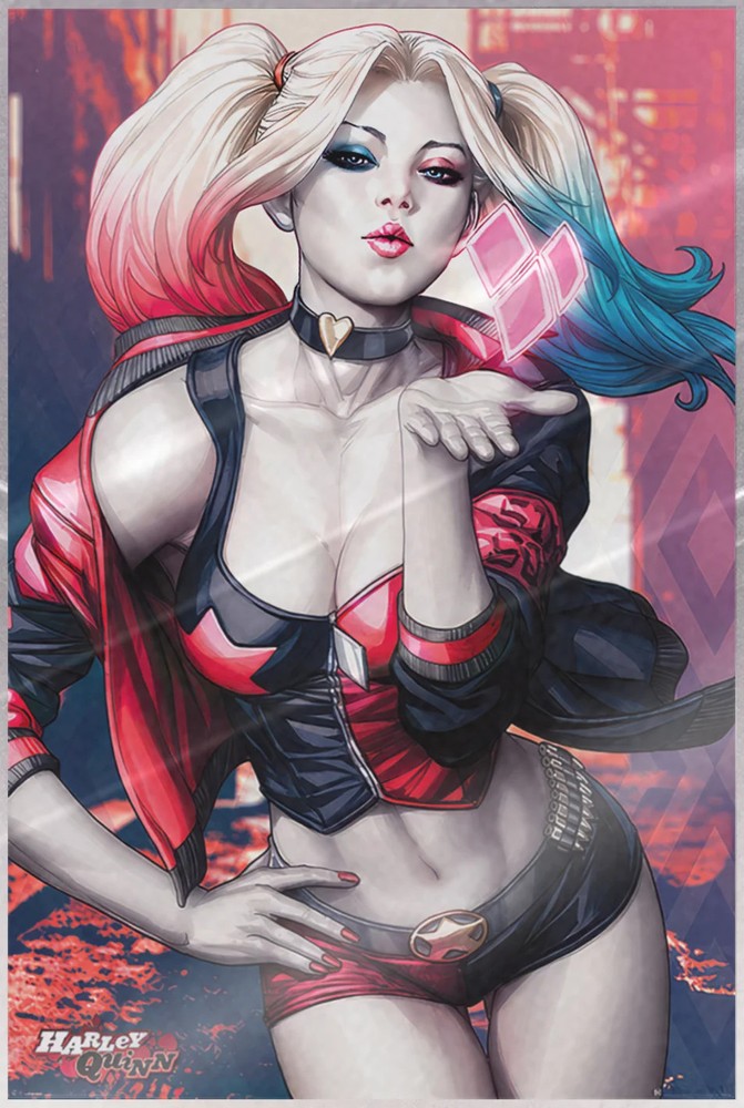 Batman - DC Movie Poster (Harley Quinn - Kiss) (Size: 24