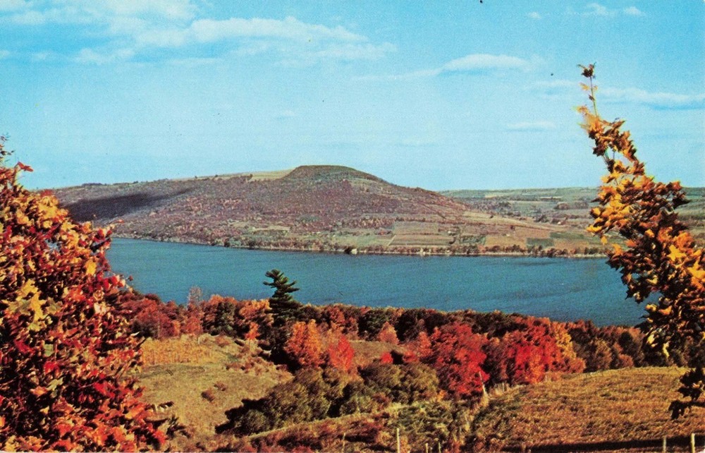 Bare Hill from across Canandaigua Lake - Finger Lakes - New York NY Postcard