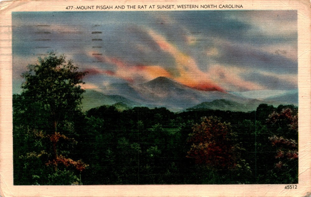 MOUNT PISGAH, WESTERN NORTH CAROLINA, Asheville, N. C., Postcard