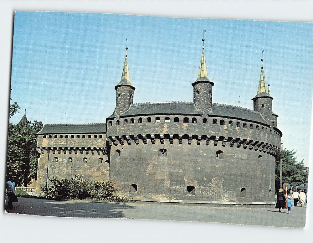 Postcard Kraków Barbican Kraków Poland