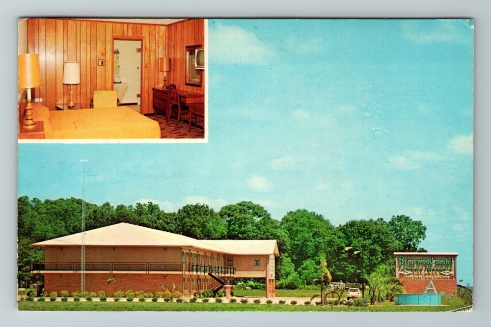 Valdosta GA-Georgia, Briarwood Motel, Exterior, Vintage Postcard