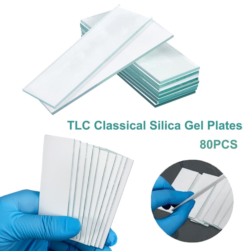 Lab Chromatography Plates Silica Gel Plate TLC Gel Plate Glass Backed Classical