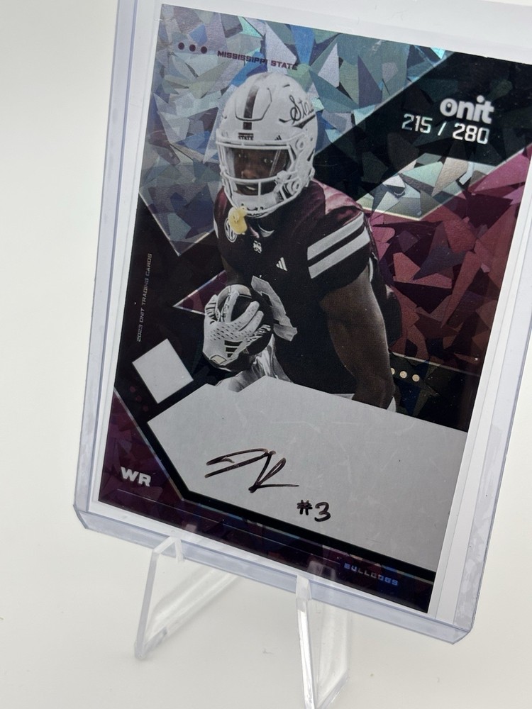 2023 ONIT - on card AUTO - Justin Robinson #/280 Mississippi State Bulldogs