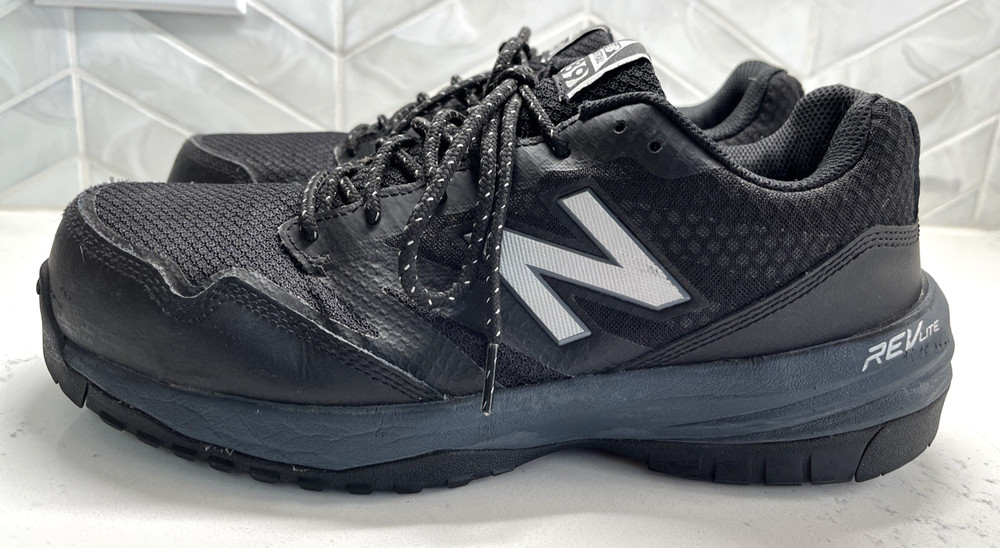 New Balance 589v1 Composite Toe Black Mens Sz 10 Industrial Work Shoes Steel Toe