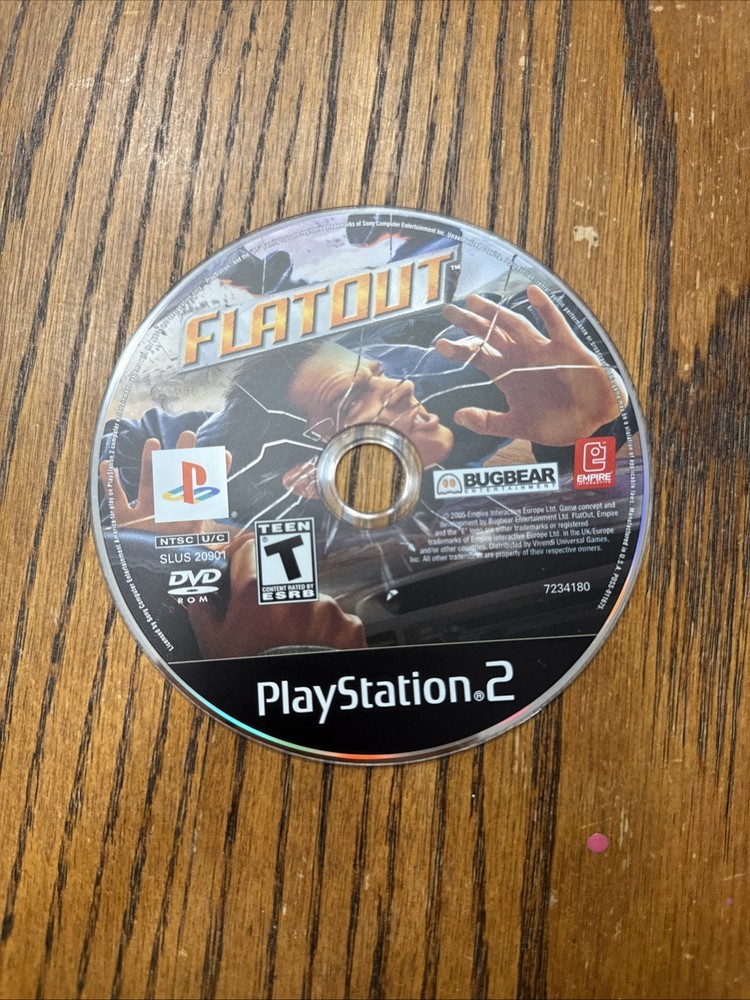 FlatOut Sony PlayStation 2 2005 Disc Only PS2 Demolition Derby Y2K