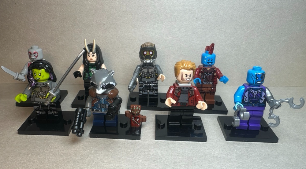 Custom Lego Marvel MCU Guardians of the Galaxy Minifigures 8 Pack
