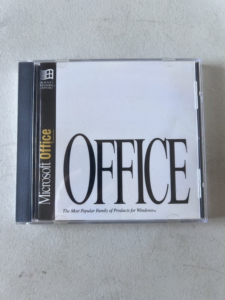 Vintage Microsoft Office CD-ROM Software for Windows 1994 Edition