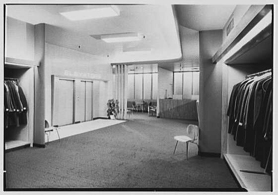 New York City NY Bond's 1948 5th Ave 35th St Elevators Store Interior