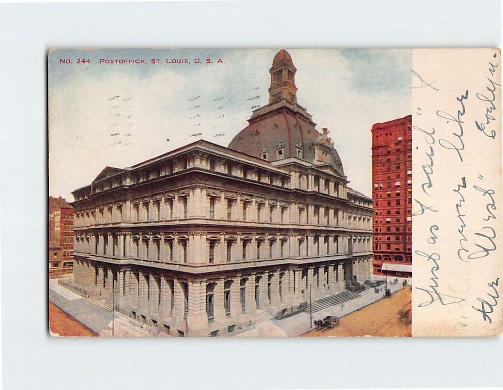 Postcard Post Office St. Louis Missouri USA