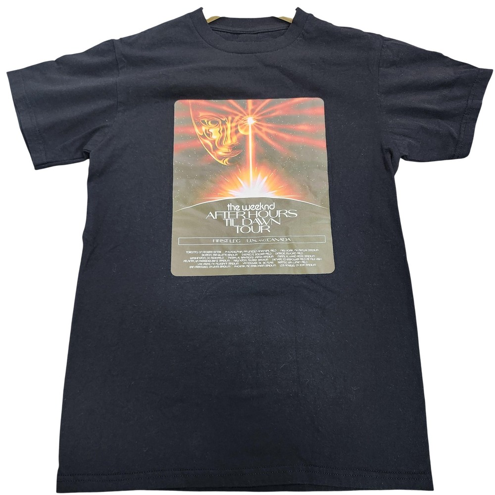 The Weeknd Shirt Mens Small Black After Hours Til Dawn Tour XO Concert Tee