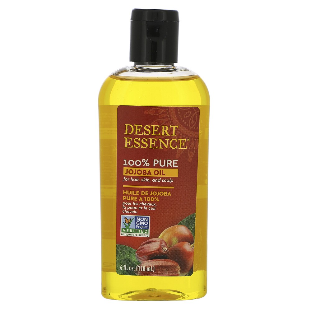 Desert Essence 100% Pure Jojoba Oil- 4 Ounce Bottle