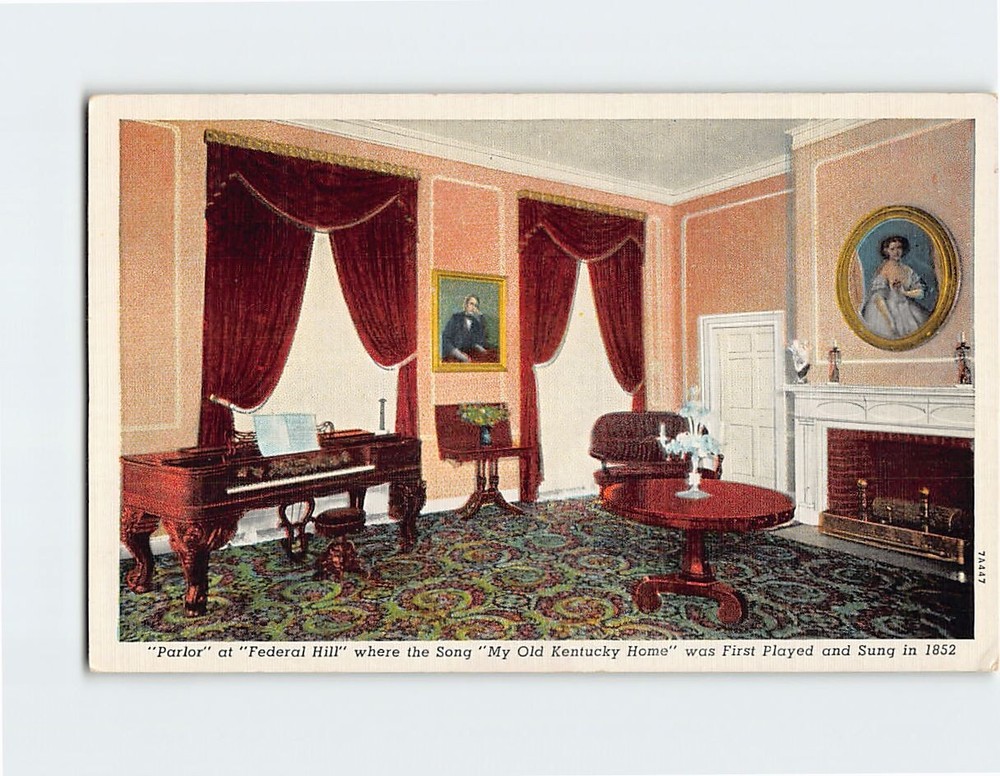 Postcard Parlor at Federal Hill My Old Kentucky Home Bardstown Kentucky USA