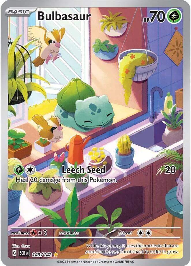 Bulbasaur 143/142 Sv07: Stellar Crown Holo