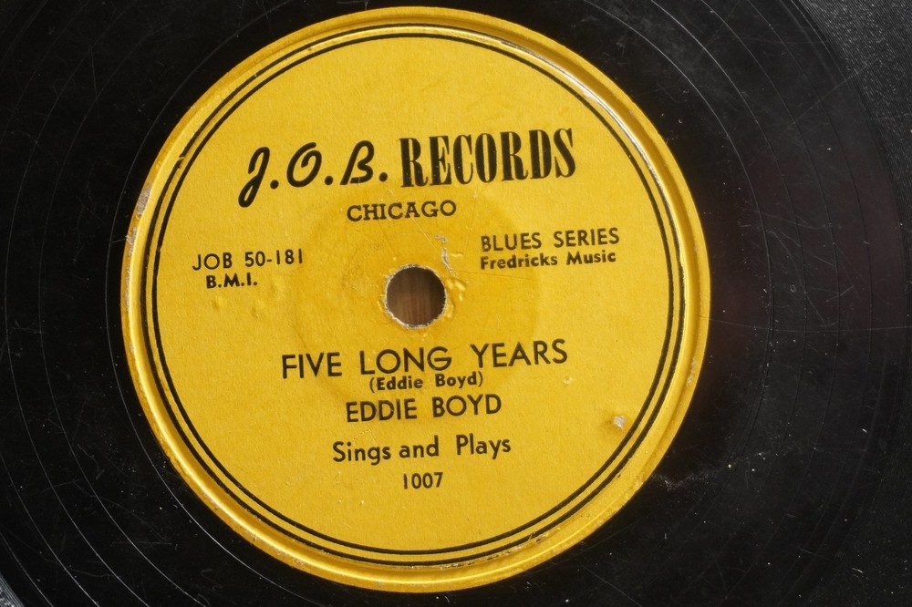 Eddie Boyd Blues 78 Five Long Years bw Blue Coat Man on Job