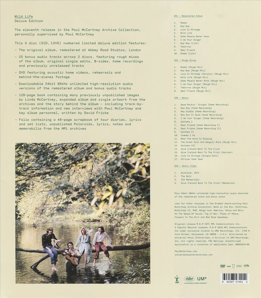 Wings Wild Life [Super Deluxe Edition] New Cd & Dvd
