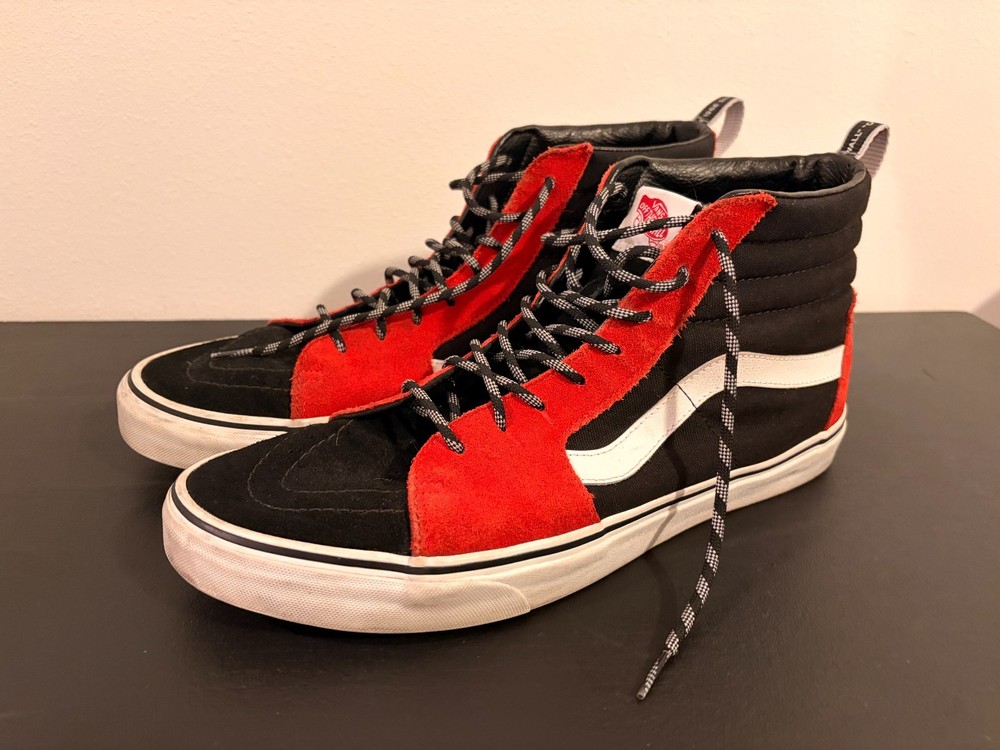 VANS SK8-HI Red Black White 