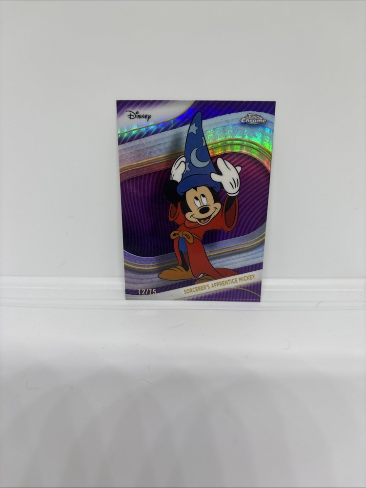 2025 Topps Chrome Disney Sorcerer’s Apprentice Mickey Mouse Purple /75