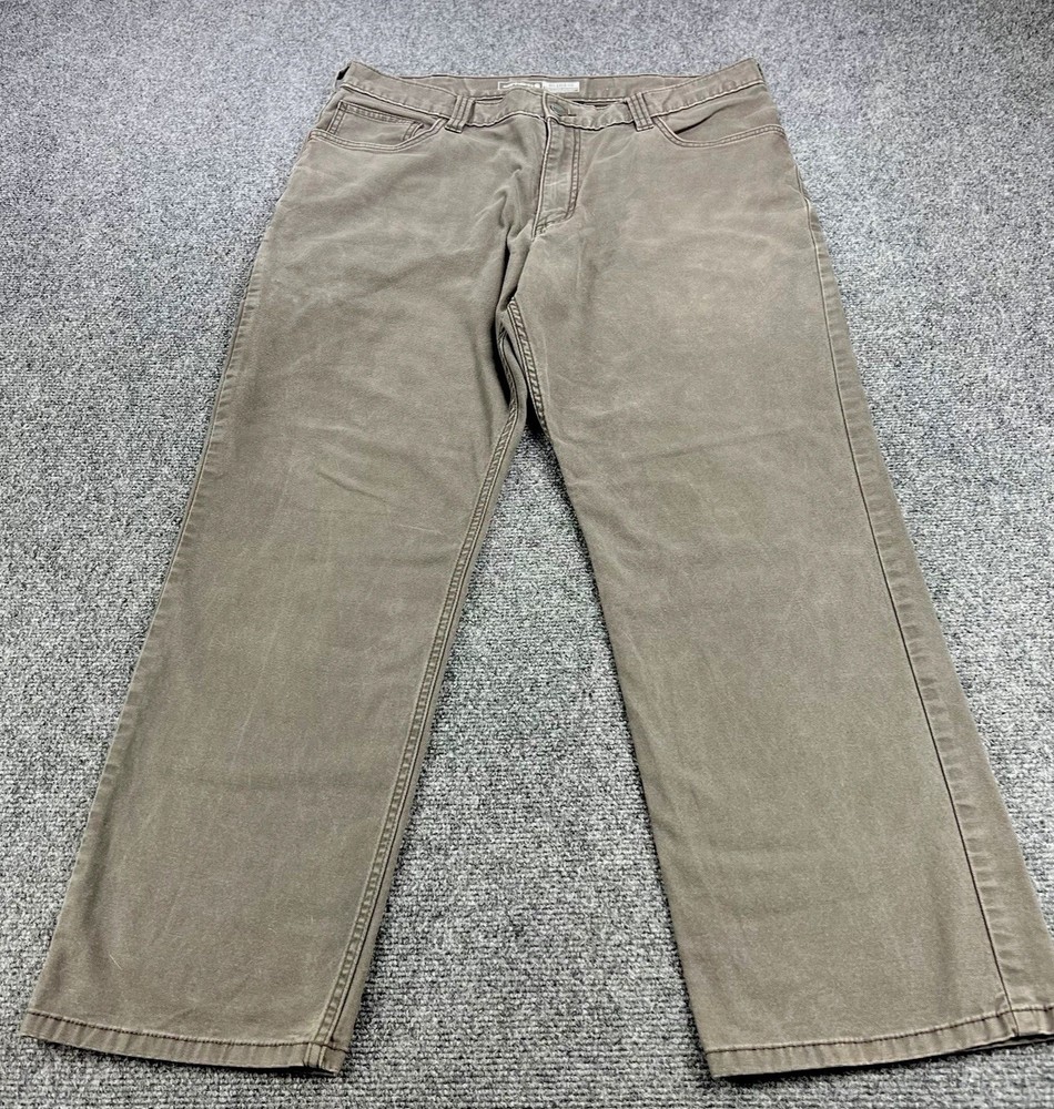 Carhartt Pants Men’s 36x30 Beige Relaxed Fit Rugged Flex Canvas Carpenter Work