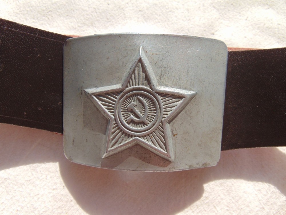 Soviet soldier's belt. Adjustable size. Maximum 102 cm. USSR Army.