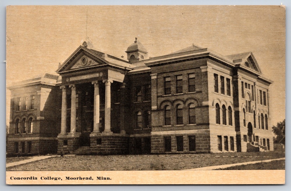 Moorhead Minnesota~Concordia College~c1910 B&W Postcard