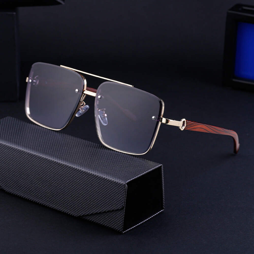 Mens Square Sunglasses, European American Style, PC Metal Frame, UV Protection,