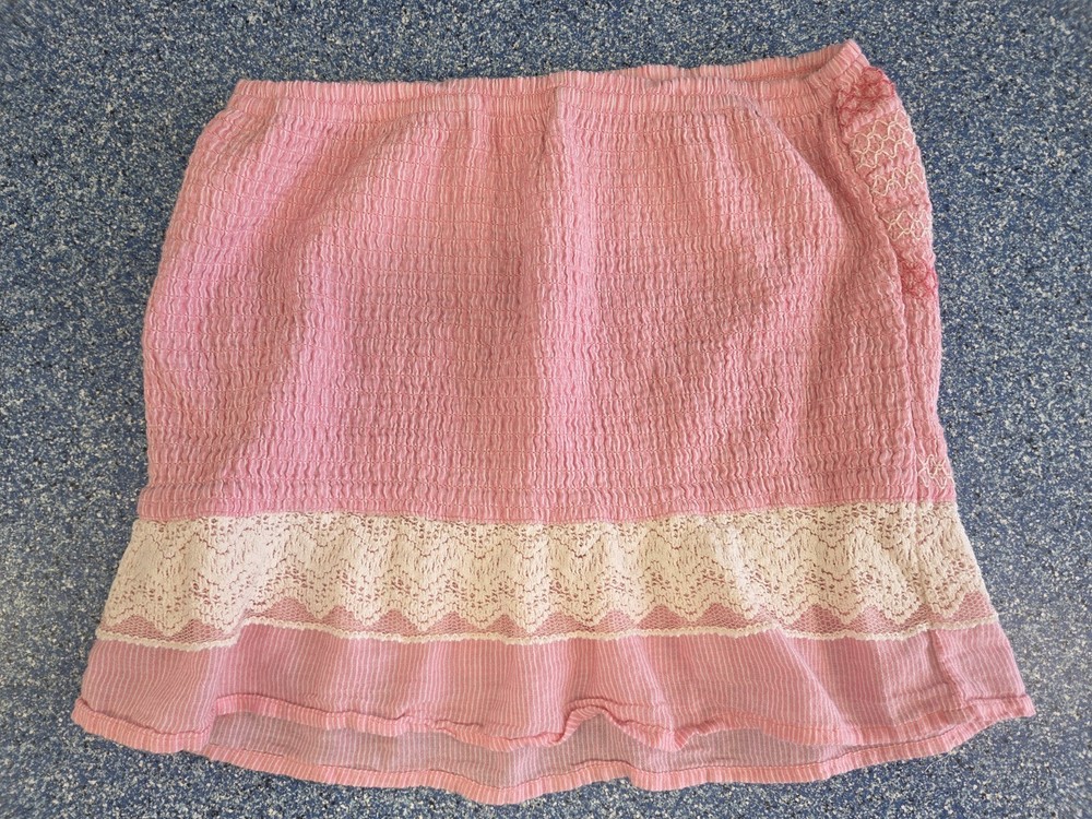 Abercrombie & Fitch Womens Pink Vintage Lace Tub Tank Top-Small