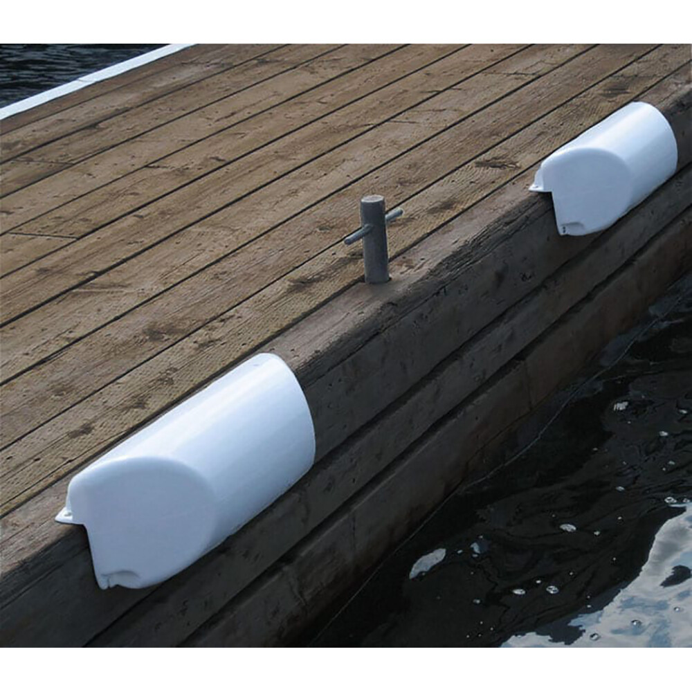 Dock Edge Dolphin Dockside Straight PVC Bumper Guard Boat Protector 7 x 16inch