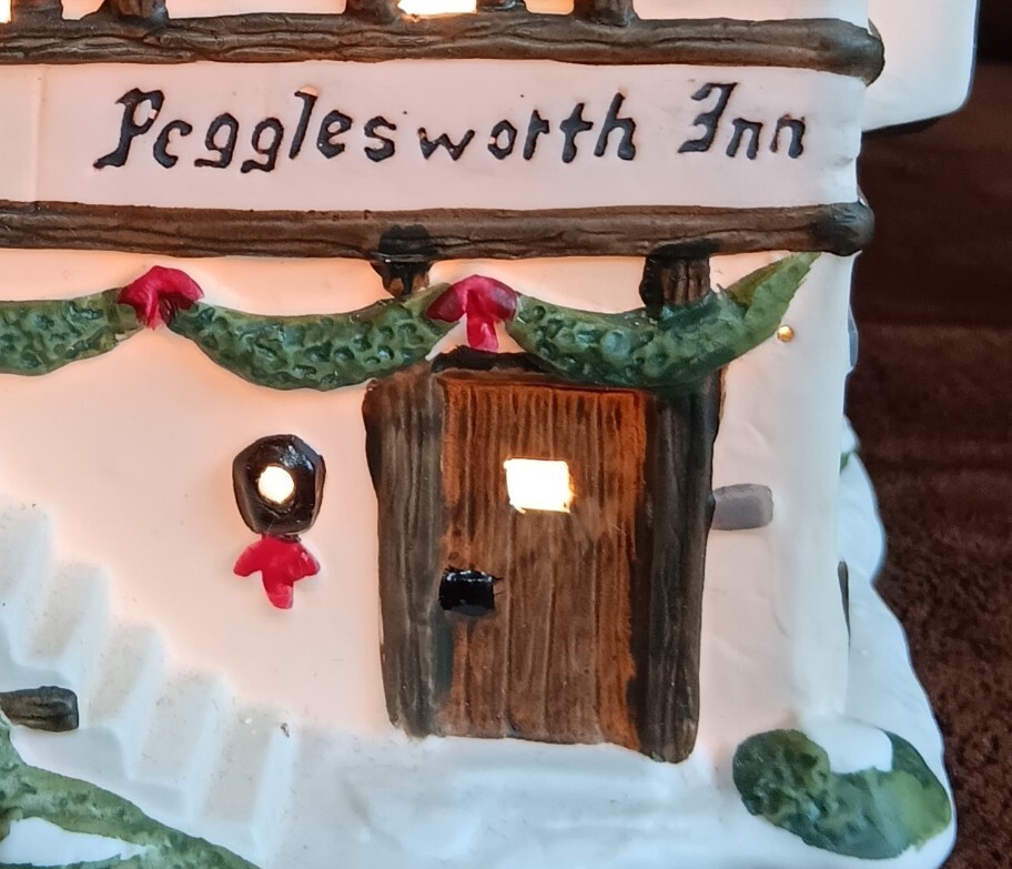 1991 Bristol Township Pegglesworth Inn Village House Porcelain Collectible with Original Box  