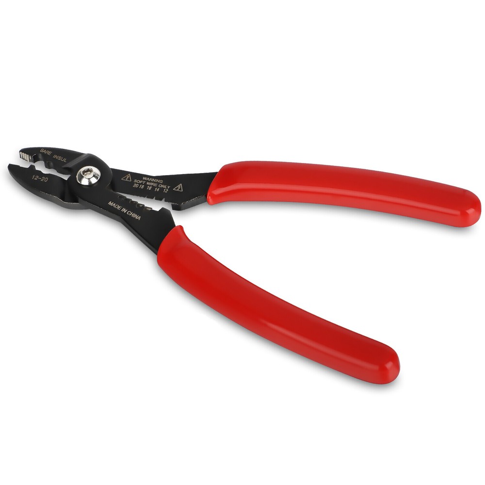 12-20AWG Wire Stripper Crimper Cutter Tool for Cable Gripping and Removal  